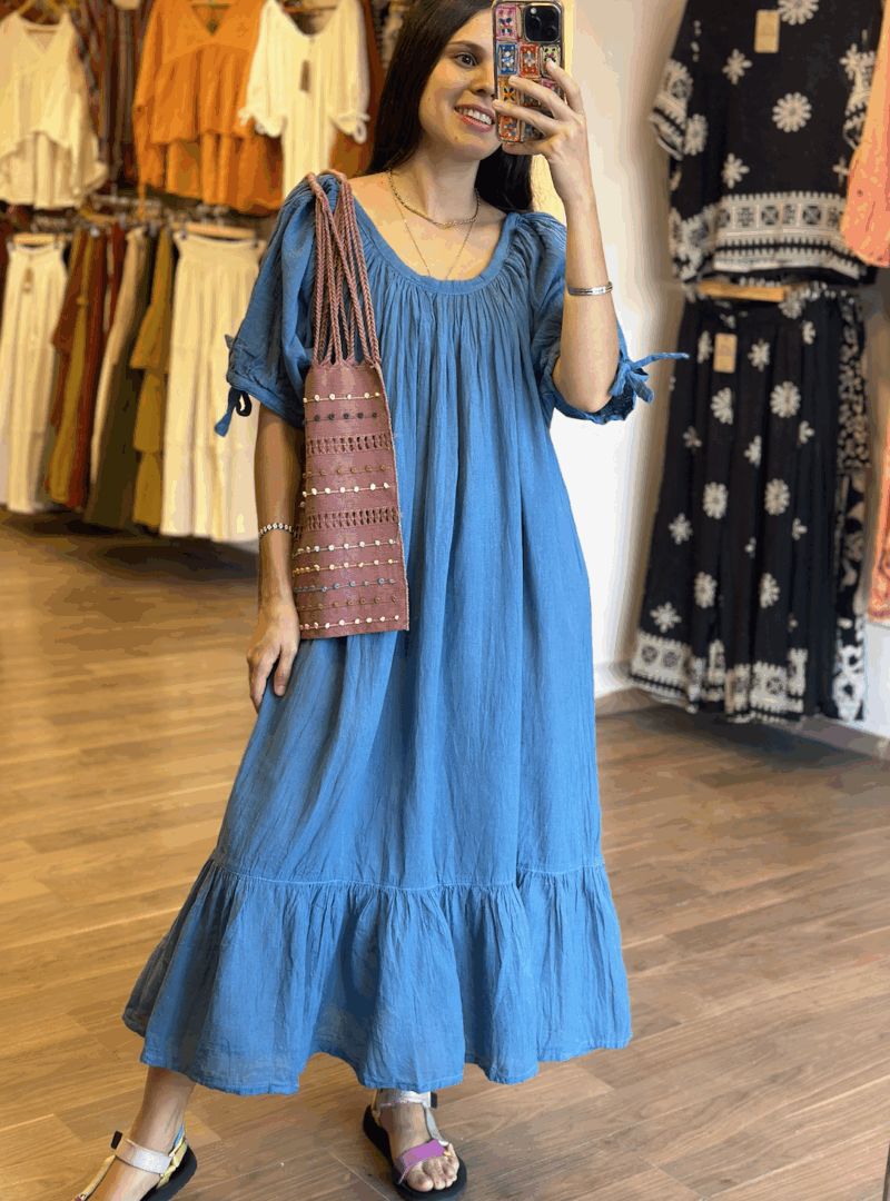 Vestido Afrodita Azul Royal - Imagen 2